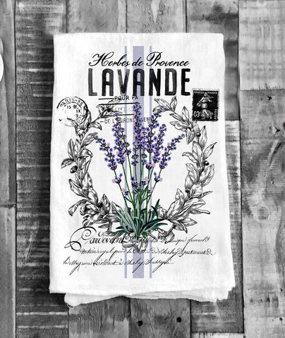 Vintage French Lavender - Flour Sack Tea Towel