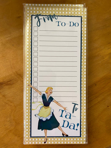 Notepad To-Do List!  Vintage Housewife