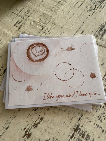 Greeting Card - I Love you... A Latte Card