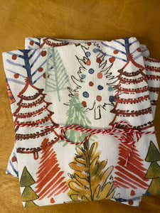 Holiday Tea Towels - Christmas Trees