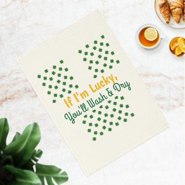 OPV Lucky Cleaned Up Feelings! -  Cotton Tea Towel