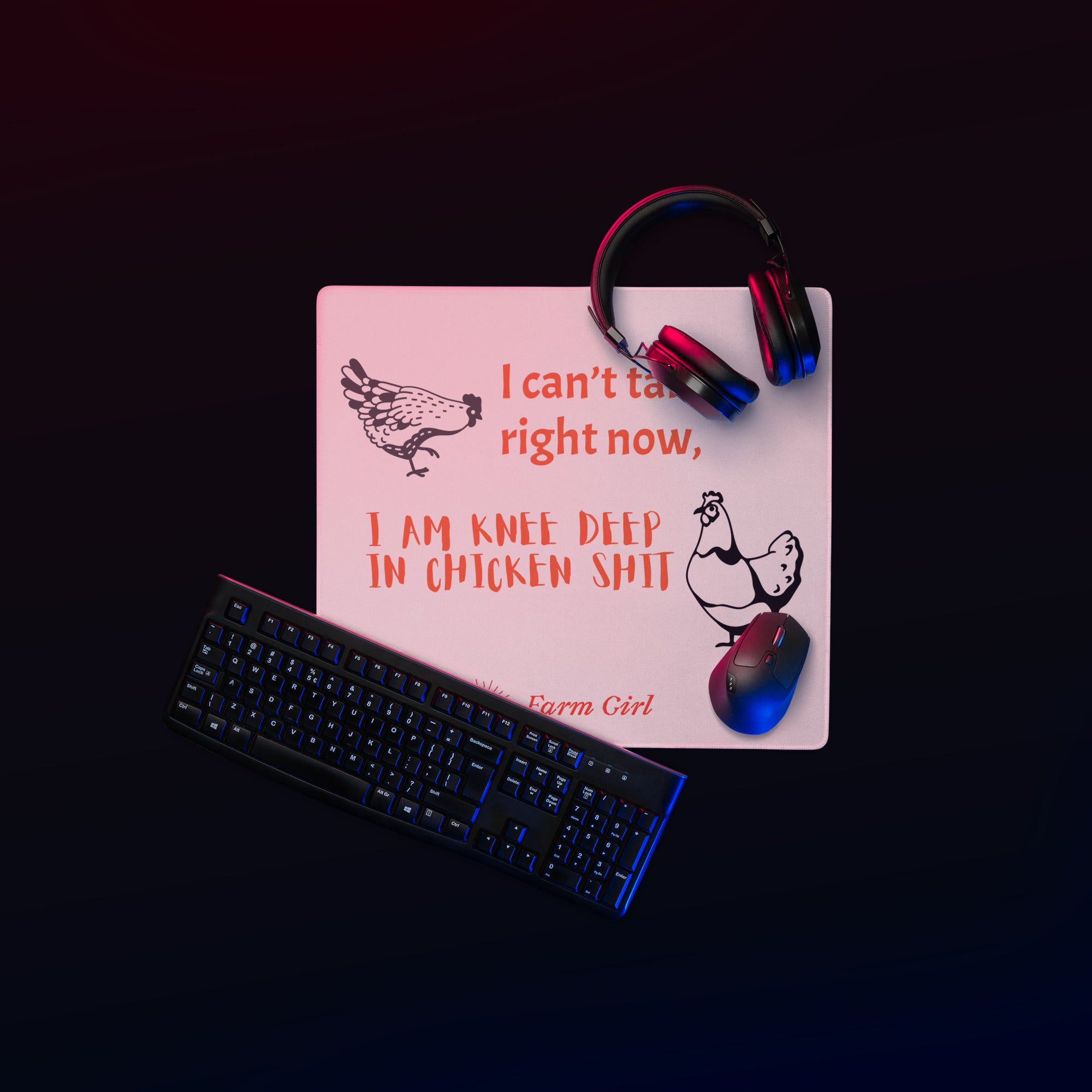 OPV - Knee Deep in Chicken Sh*t - Large mouse pad