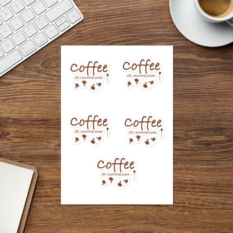 OPV - Coffee Survival Juice - Sticker sheet