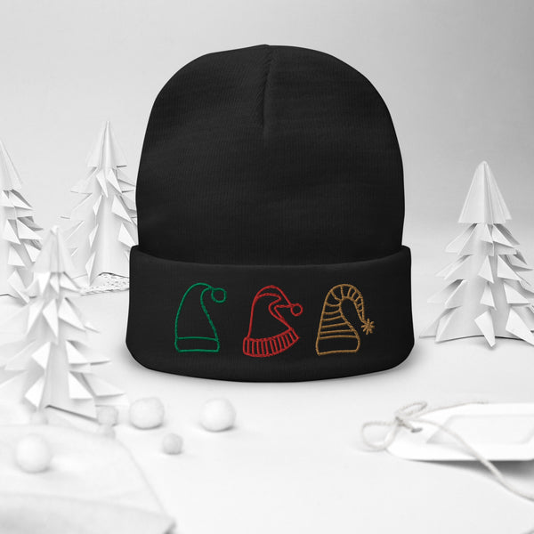 OPV - Holiday Santa Caps - Embroidered Beanie
