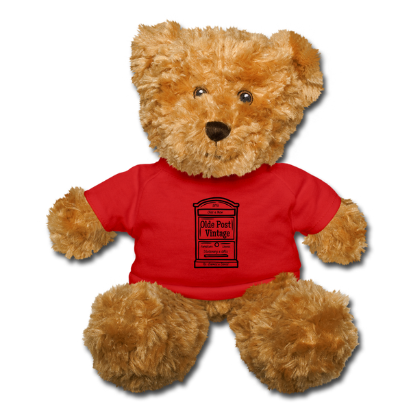 OPV Original Logo Stuffed Teddy Bear - red