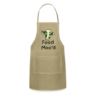 OPV - Food Moo'd - Adjustable Apron - khaki