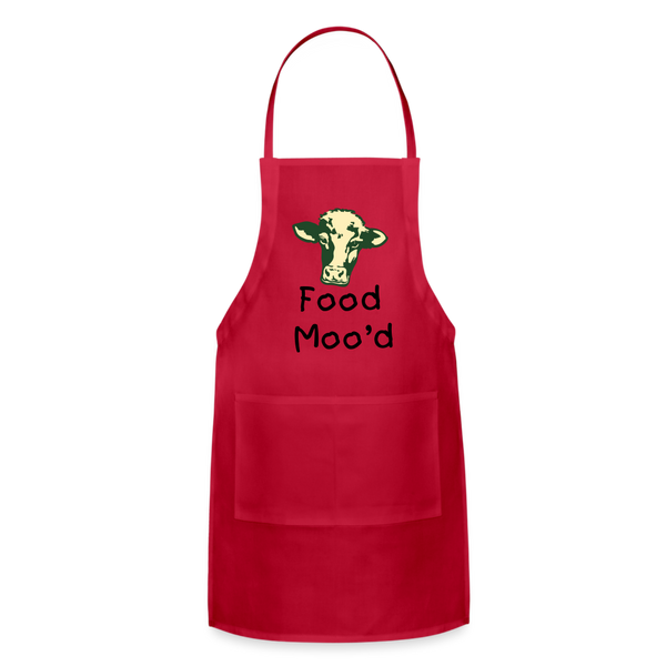 OPV - Food Moo'd - Adjustable Apron - red