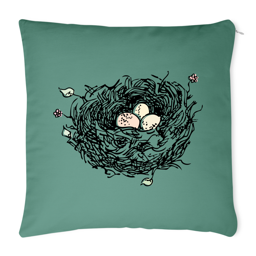 OPV - Our Nest - Throw Pillow Cover 18” x 18” - cypress green