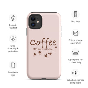 OPV - Coffee n; survival juice -  iPhone case