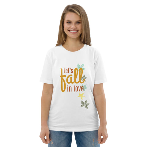OPV - Let's Fall in Love - Unisex organic cotton t-shirt