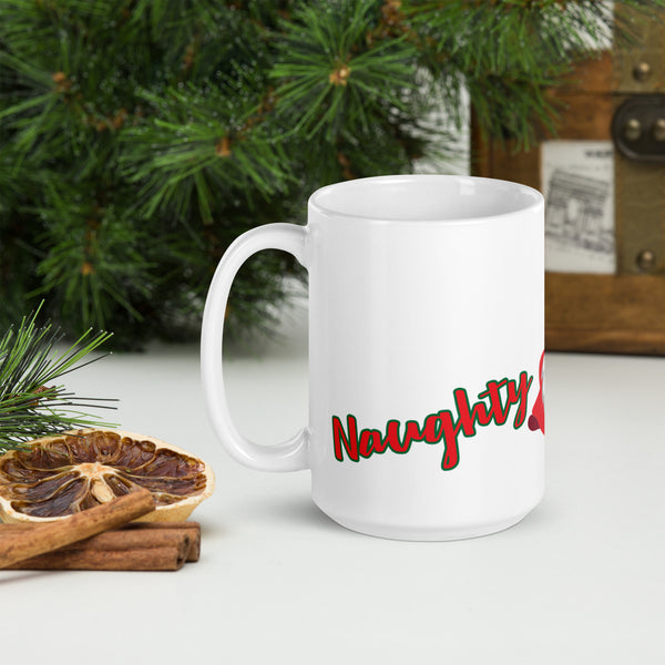 OPV - Santa Naughty or Nice? - White glossy mug