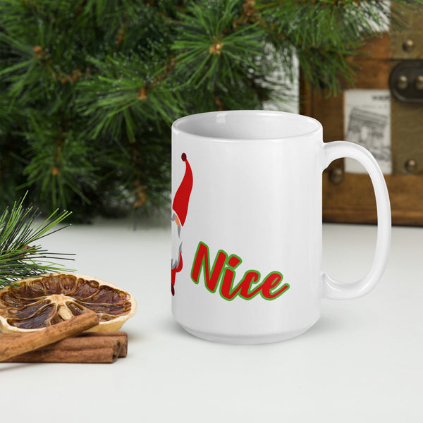 OPV - Santa Naughty or Nice? - White glossy mug